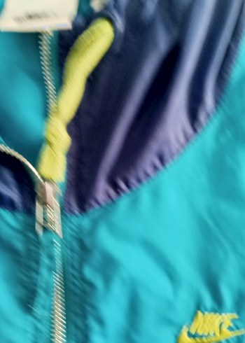 Nike Mavi Fermuarlı  bayan Yağmurluk - Görsel 2