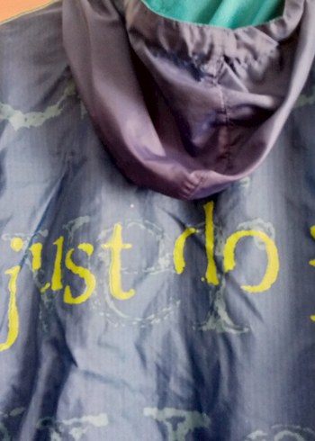 Nike Mavi Fermuarlı  bayan Yağmurluk - Görsel 7