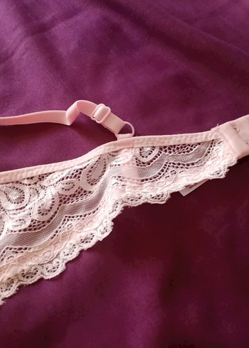 Pembe Nakışlı Bohem Vintage Sütyen 95 Beden - Görsel 3