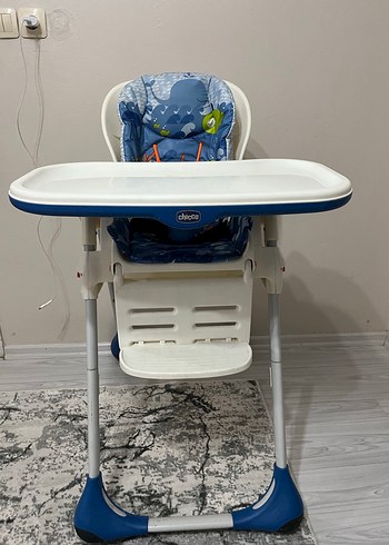 Chicco mavi ve gri bebek mama sandalyesi