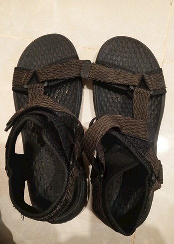 Kahverengi Skechers Lux Foam Erkek  Sandalet - Görsel 4