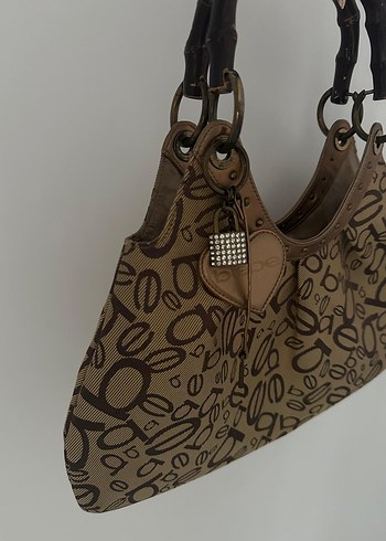 Beden BeBe y2k vintage rhinestone kilit çanta