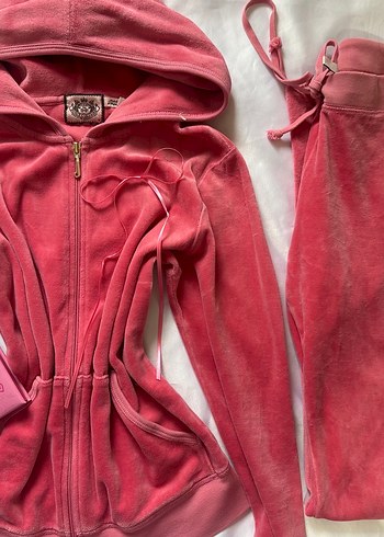 Juicy couture y2k vintage kadife pembe takım