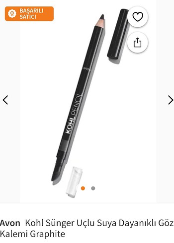 Avon Siyah Suya Dayanıklı bir ucu singerli Göz Kalemi