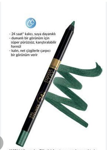 Avon Koyu Yeşil Suya Dayanıklı jel aylıner