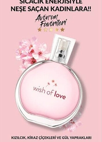 Wısh of love avon bayan parfümü 50 ml