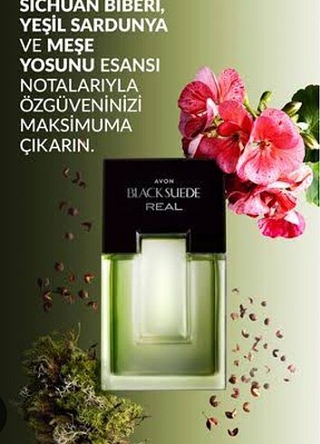 Black Sude Real erkek avon parfümü