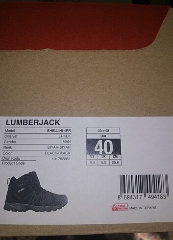 LUMBERJACK SHELL HI 4PR WATERPROOF