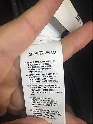 36 Beden siyah Renk Trendyol kaşe kaban