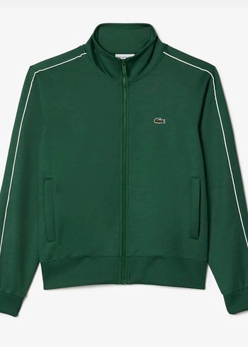 Lacoste Yesil Fermuarli Spor Ceket