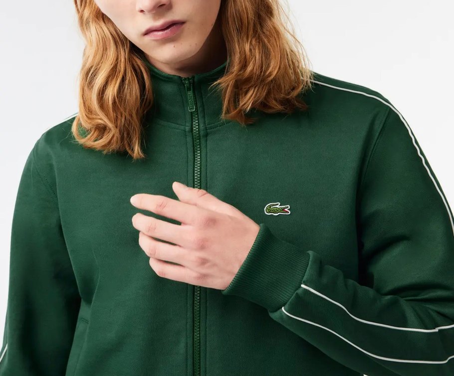 Lacoste Yeşil Fermuarlı Spor Ceket — görsel 3/14