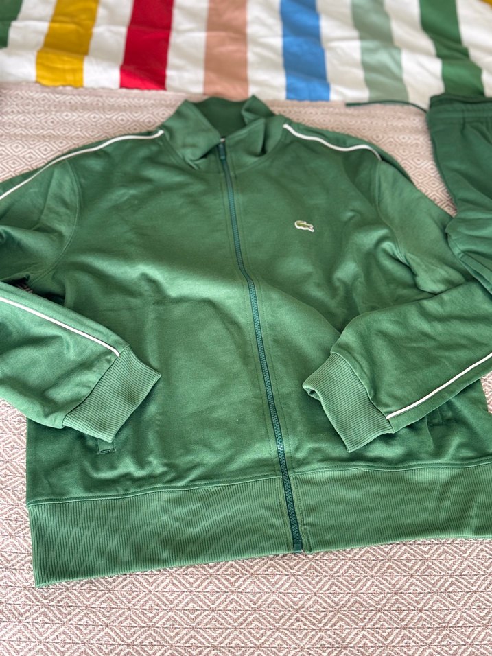 Lacoste Yeşil Fermuarlı Spor Ceket — görsel 2/14