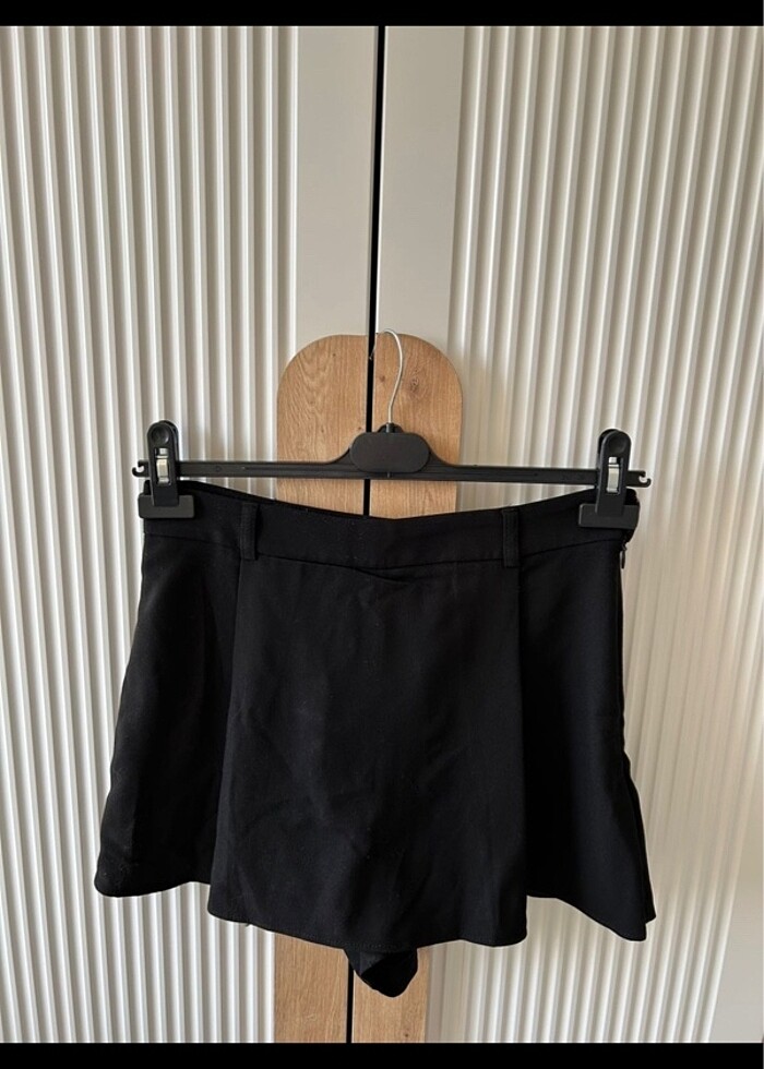 Siyah mini şort etek - Görsel 2