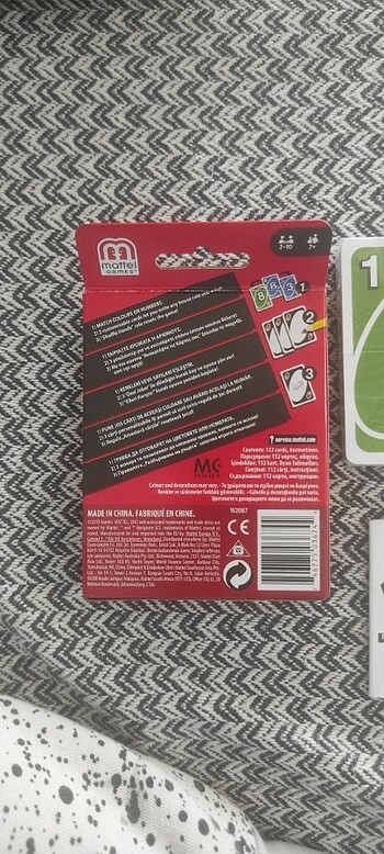  Mattel uno oyun katları