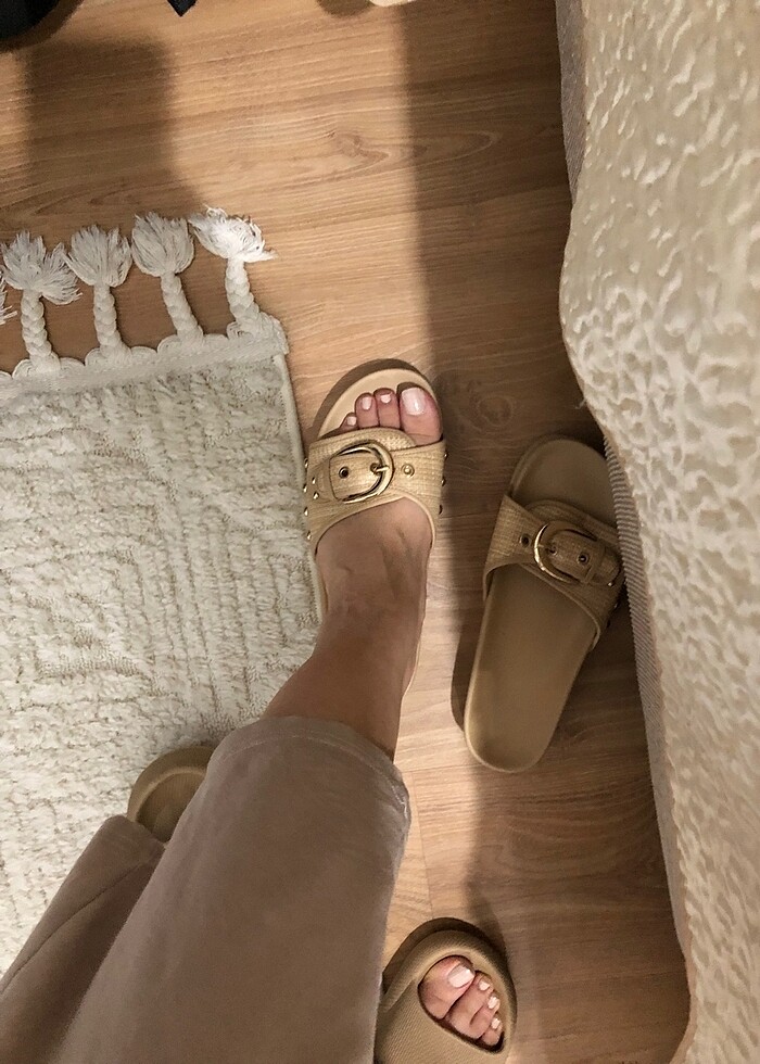 Terlik krem - Görsel 2