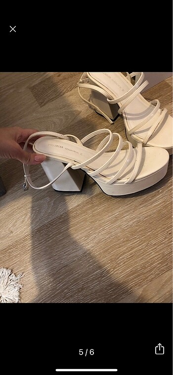 Kalın topuk sandalet - Görsel 3