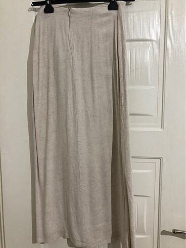 Keten bağlamalı etek - Görsel 2