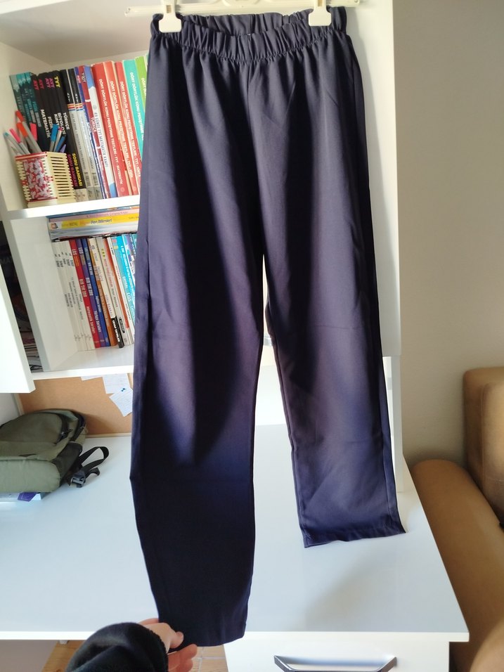 Lacivert Kadın kumaş Pantolon - Görsel 2