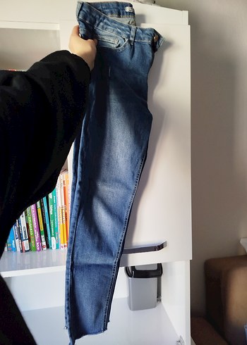 Kadın Mavi skinny Jean - Görsel 3