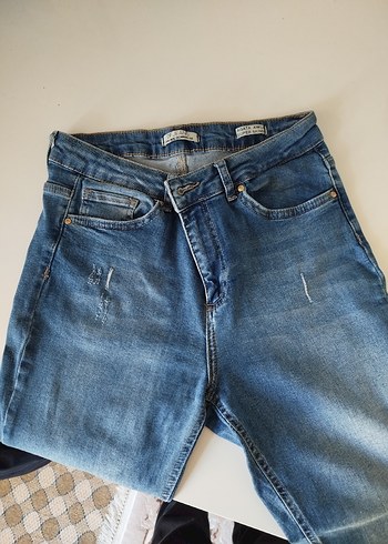 Kadın Mavi skinny Jean - Görsel 2