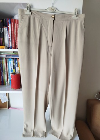 Bej  Kadın Kumaş Pantolon - Görsel 2