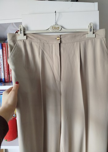 Bej  Kadın Kumaş Pantolon - Görsel 3