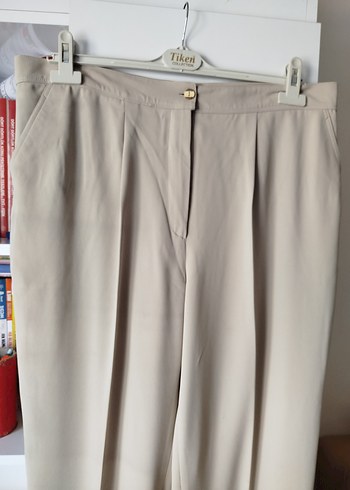 Bej  Kadın Kumaş Pantolon - Görsel 4