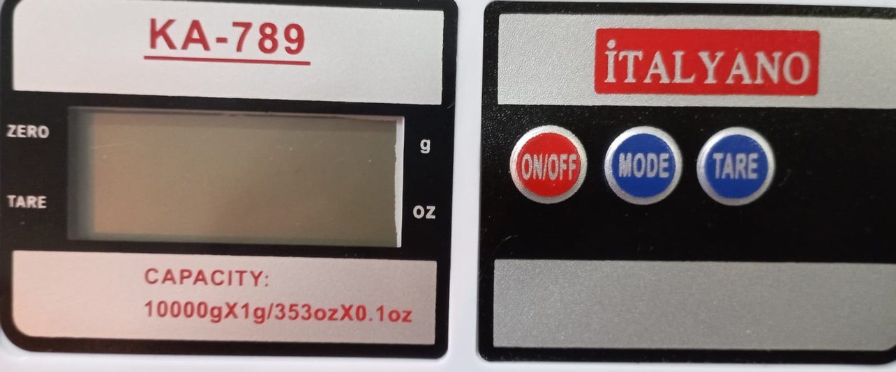 IYANO Elektronik Mutfak Terazisi pilli - Görsel 3