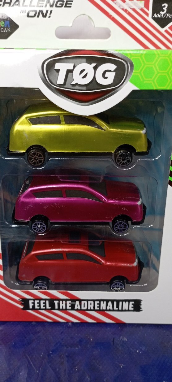 Çok Renkli Oyuncak Araba Seti 3'lü - Görsel 2