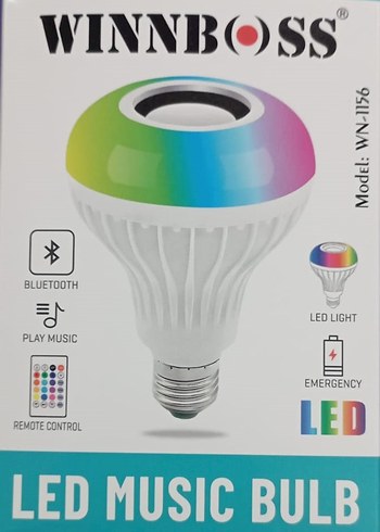 Renkli Bluetooth Akıllı LED Müzik Ampulü - Görsel 2