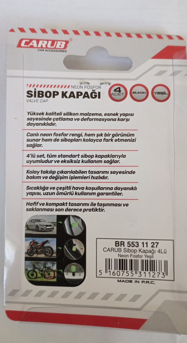 Neon Fosforlu Sibop Kapağı 4'lü Set - Görsel 2