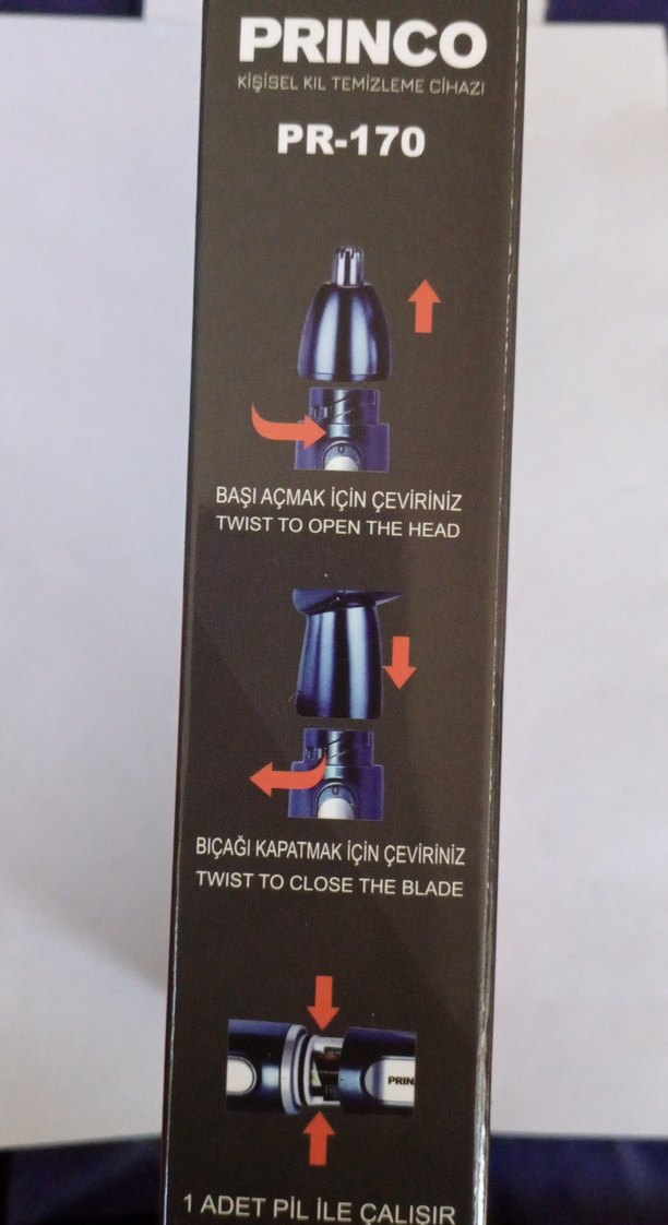 PRINCO Kişisel Kıl Temizleme Cihazı Siyah - Görsel 2
