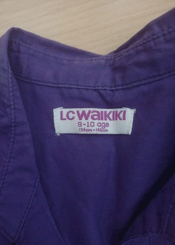 Mor Kısa Kollu Kız Çocuk Gömlek - Görsel 6