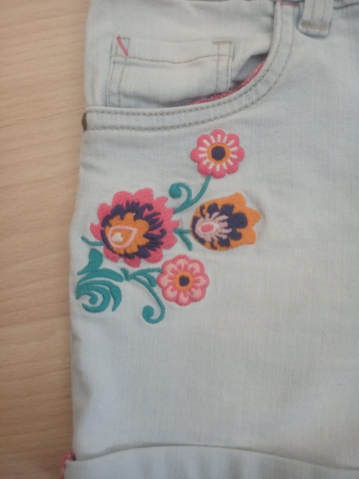 Kız Çocuk Kot Şort - Görsel 3