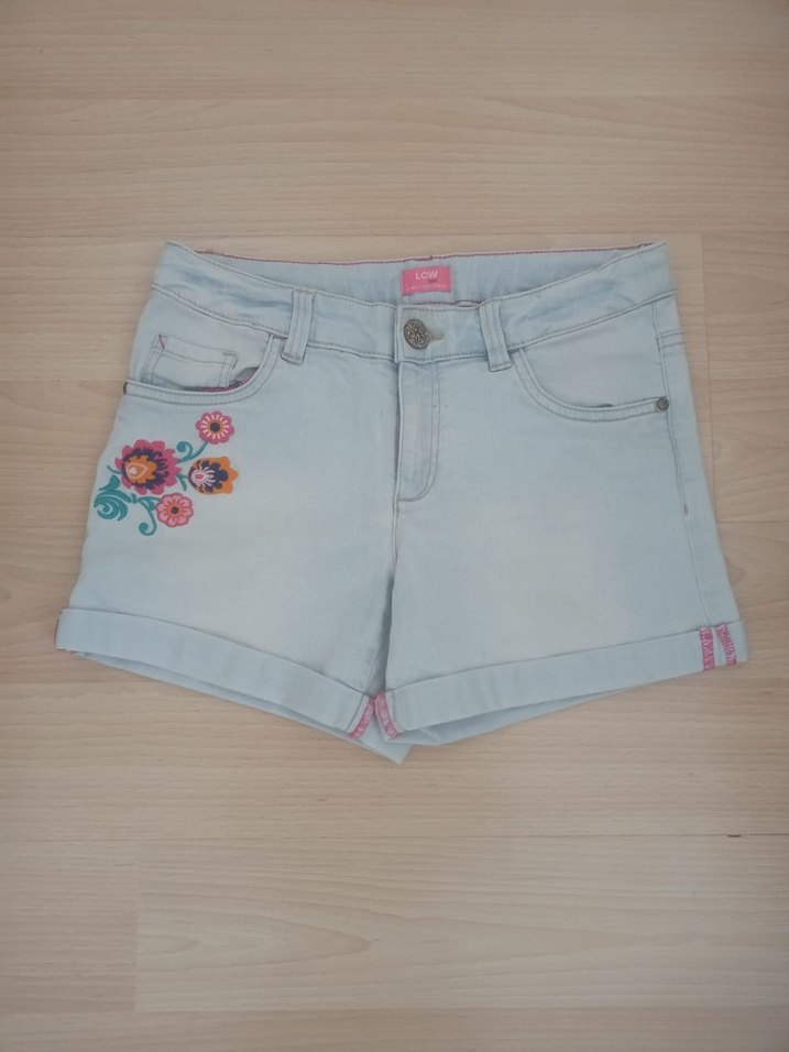 Kız Çocuk Kot Şort - Görsel 2