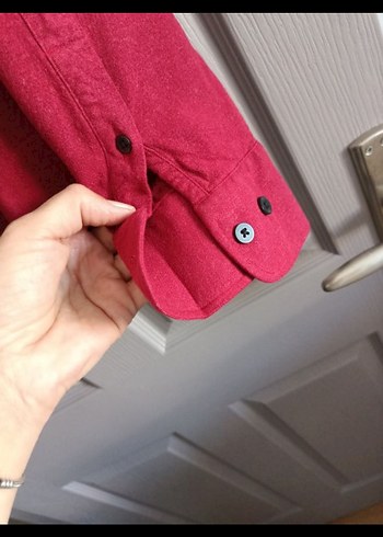 xl Beden bordo Renk Uzun Kollu Erkek Gömlek