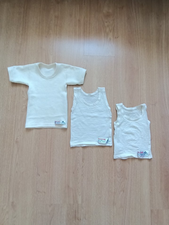 Beyaz Parlak Çocuk Atlet - Görsel 2