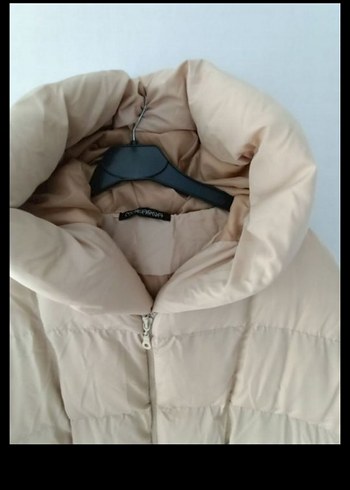 Bej Kadın Puff Mont - Görsel 3