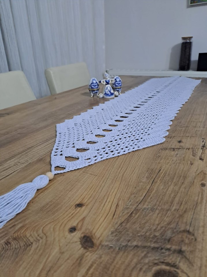 Renkli Örgü Runner - Görsel 4