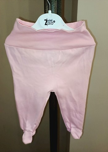 Kız Çocuk Pembe Fermuarlı Tayt - Görsel 2