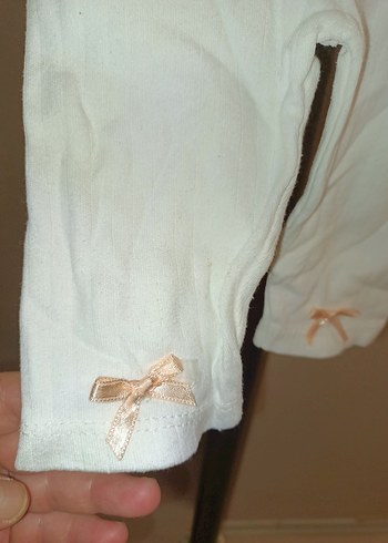 Uzun Kollu Beyaz Nakışlı Kız Elbisesi 2 alt 1 üst - Görsel 8