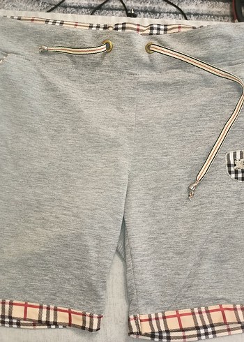 Kırmızı / gri Rahat Şort - Görsel 3