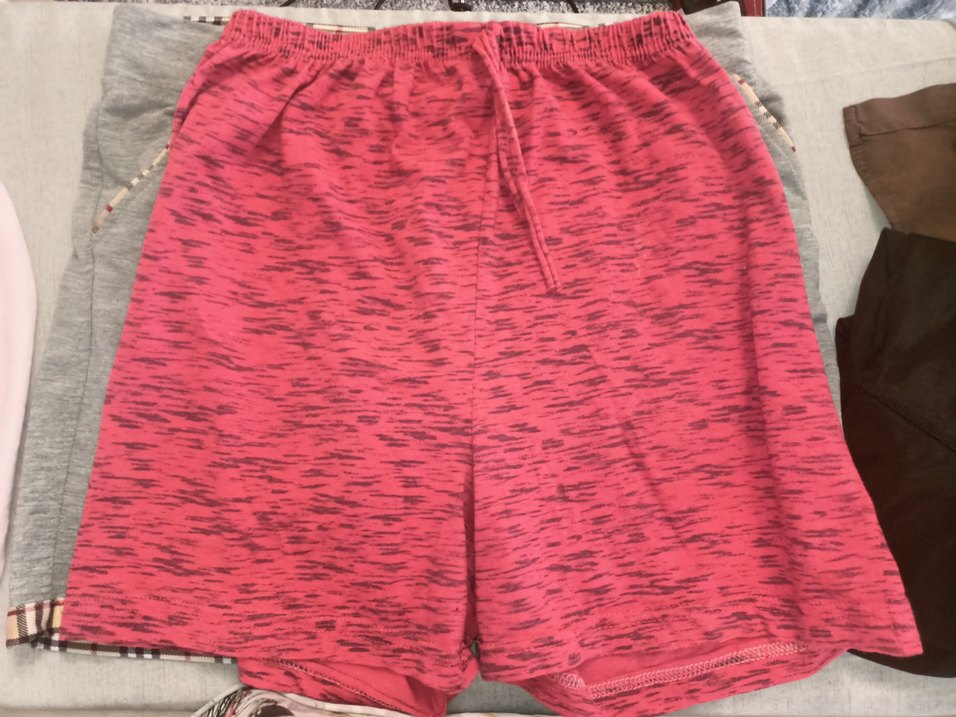 Kırmızı / gri Rahat Şort - Görsel 2