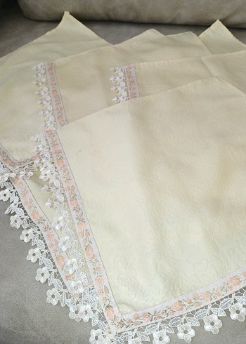 Nakışlı Beyaz Masa Örtüsü - Görsel 5