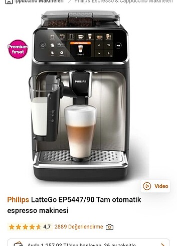 Philips kahve makinesi son çıkan Serie 