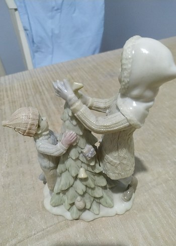 Beden beyaz Renk Beyaz Pastel Renkli Çocuklu Figürin