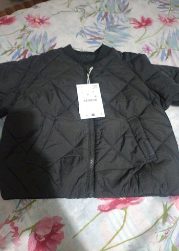 Siyah çocuk Fermuarlı Basic Mont - Görsel 6