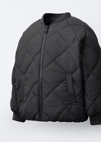 Siyah çocuk Fermuarlı Basic Mont - Görsel 2