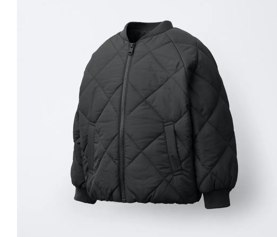 Siyah çocuk Fermuarlı Basic Mont - Görsel 2