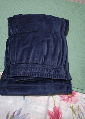 Lacivert Erkek V Yaka Rahat Pijama Takımı - Görsel 6